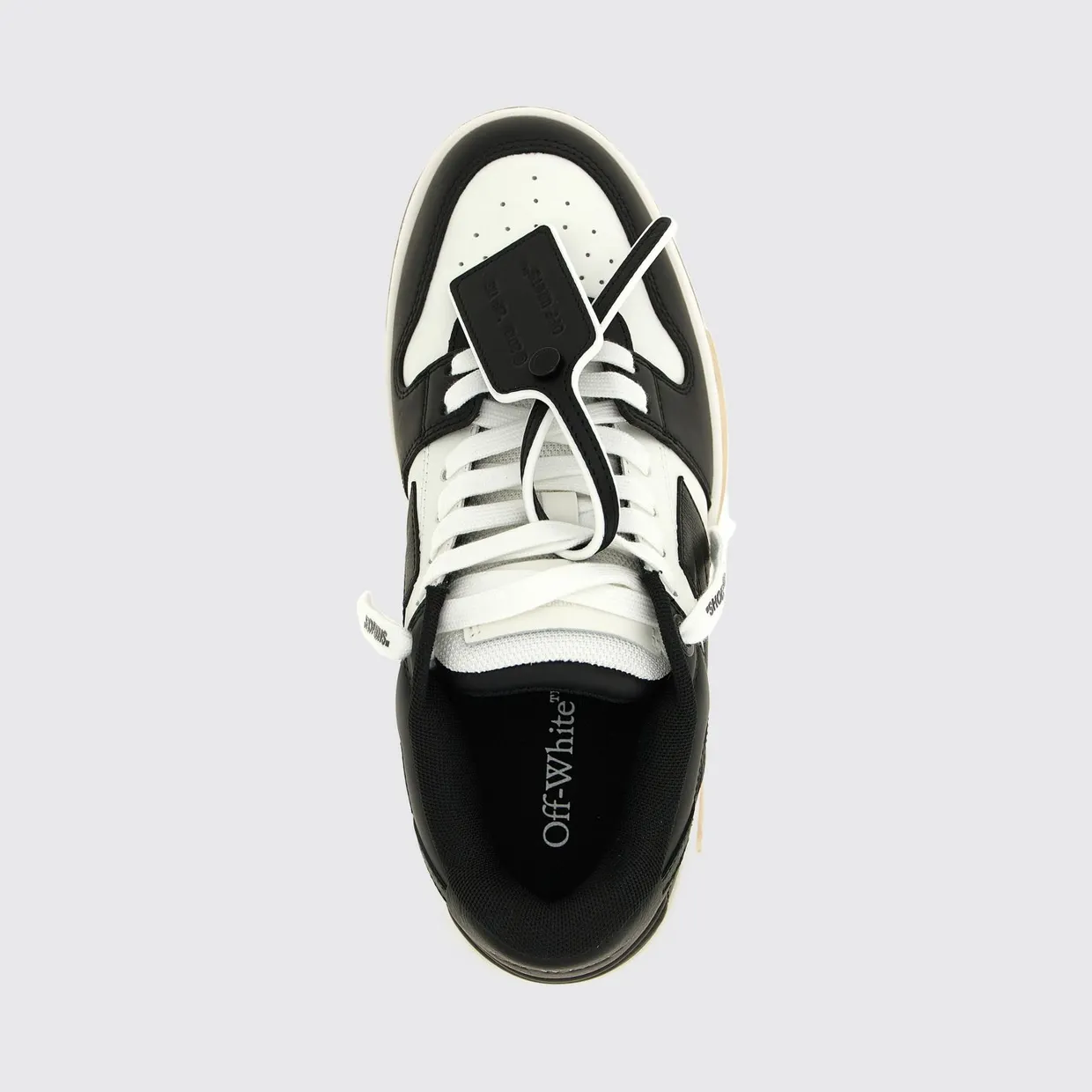 Off-White Out Of Office Bicolor Leather Sneakers with Applied Logo White 1 (W259C9L0060110) (3)