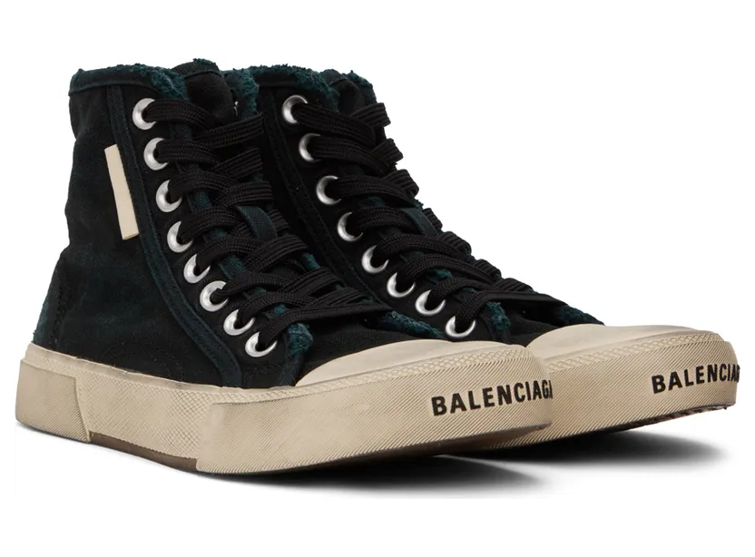 Balenciaga Black Paris Sneakers (688756 W3RC1) (4)