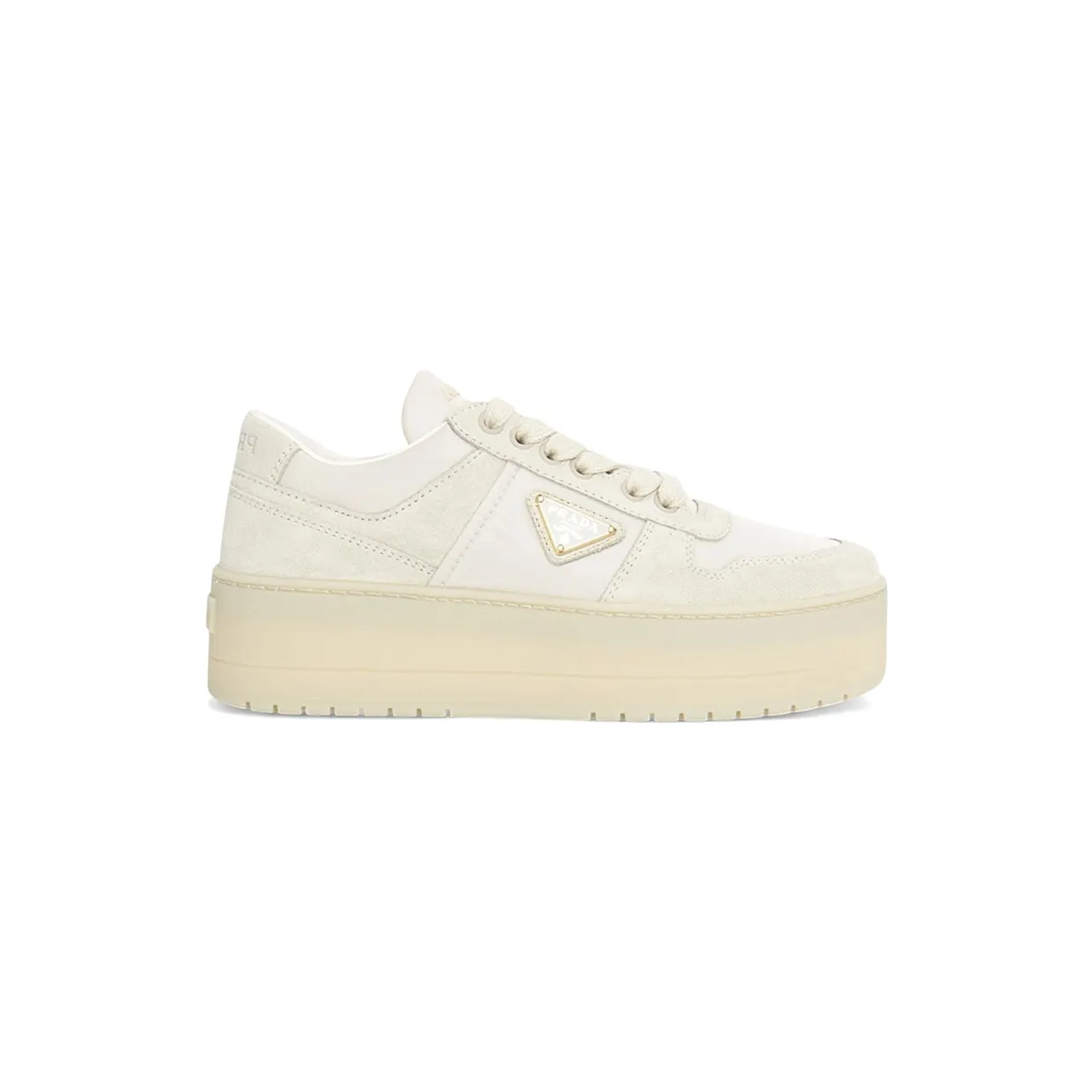 Prada Downtown Bold Low Top Sneakers Ivory (1E792M_ZJM_F0304)