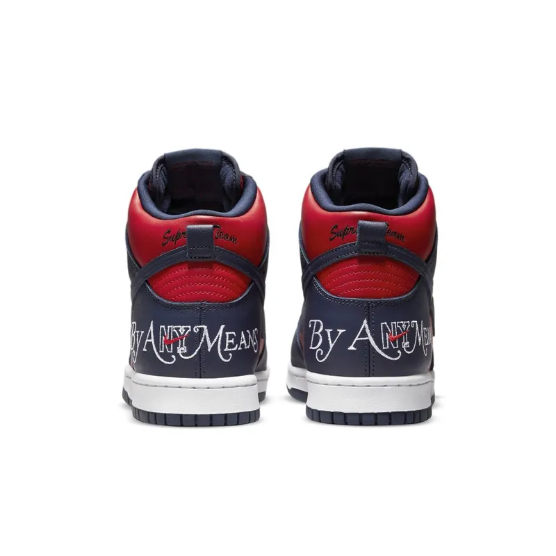 Nike x Supreme Dunk High Navy Red (DN3741-600)