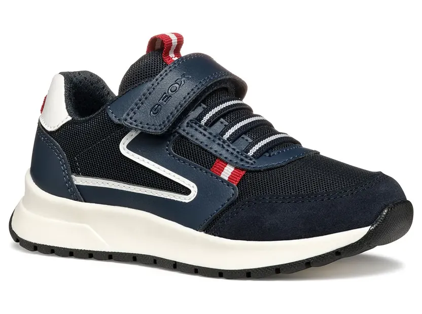 Geox sneaker Marineblauw/Donkerrood (J36GMA01454-C4244)