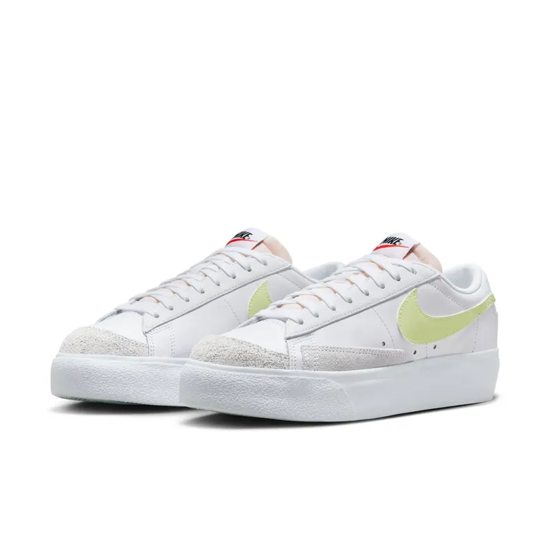 Nike BLAZER LOW PLATFORM “WHITE LIFE LIME” (DJ0292-115)