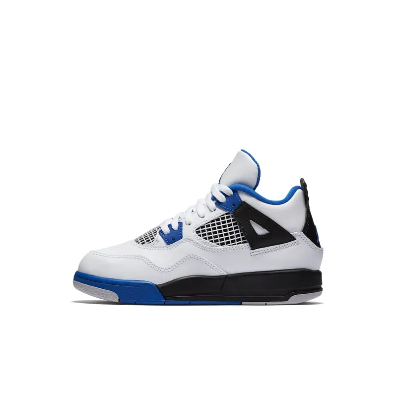 Jordan 4 Retro Motorsports (PS) White/Game Royal-Black (308499-117)