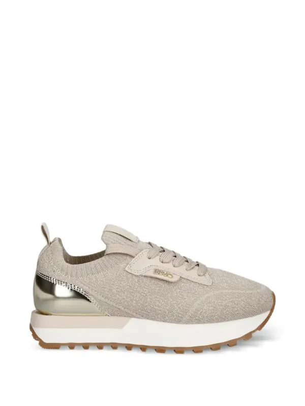 LIU JO glitter-effect metallic-panel – Beige (BA6067TX525)