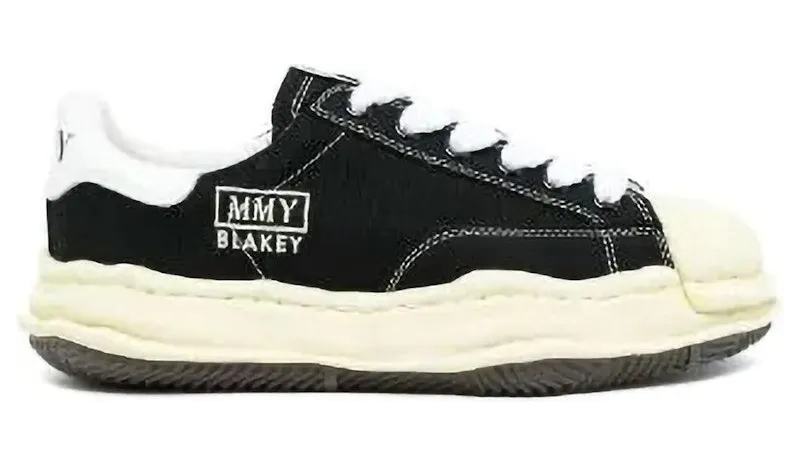 Maison Mihara Yasuhiro Blakey OG Sole Vintage Canvas Low Black (A09FW732-BLK)