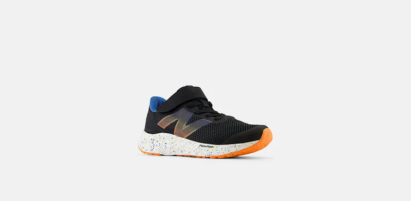New Balance Fresh Foam Arishi v4 Bungee Lace Black Blue Agate Blaze Orange (PAARIBS4)