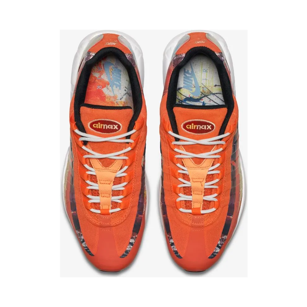Nike Air Max 95 Dave White Fox Cayenne/Team Maroon-Neutral Grey (872640-600)