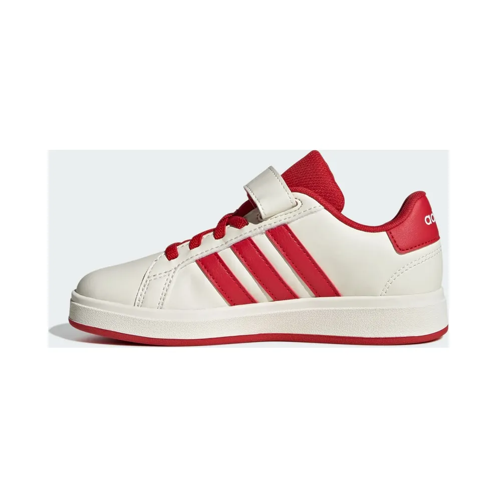 Adidas Grand Court 2.0 Kids Off White / Collegiate Red / Core Black (JQ8003)