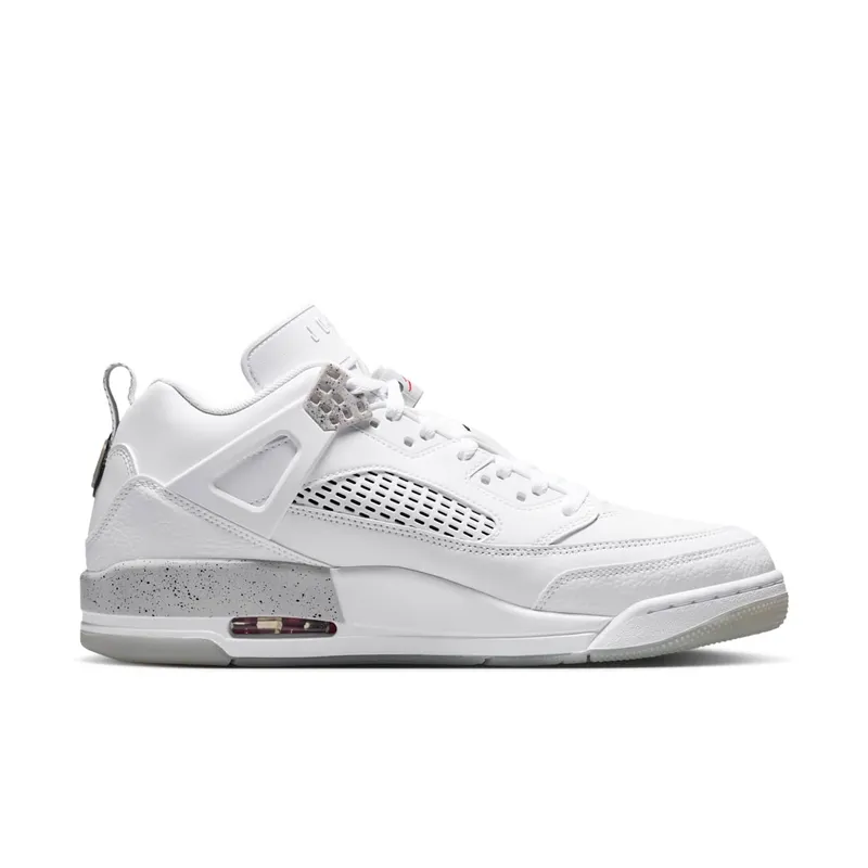 Jordan Spizike Low “White / Grey Fog / Fire Red / Black” (IV6047-100)