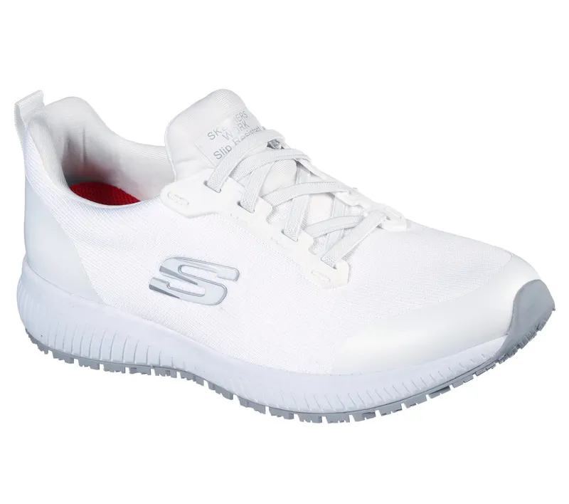 Skechers Work Slip-Resistant: Squad Sneaker White