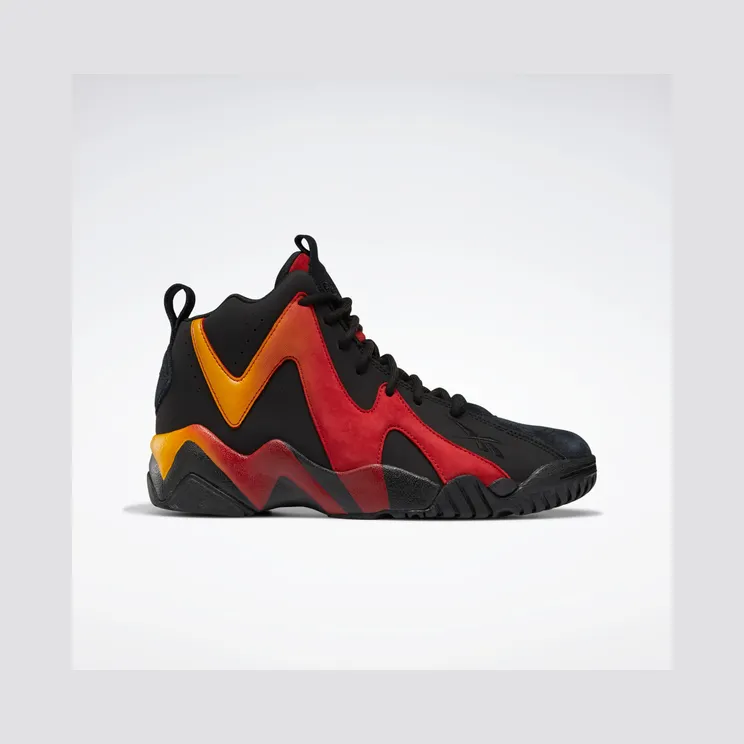 Reebok Kamikaze II Black / Flash Red / Semi Solar Gold (H01318)
