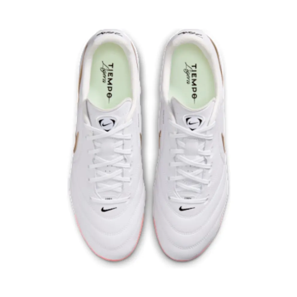 Nike Tiempo Ligera Pro Artificial-Grass Low-Top “White / Bright Crimson / Blur” (HQ3158-102)