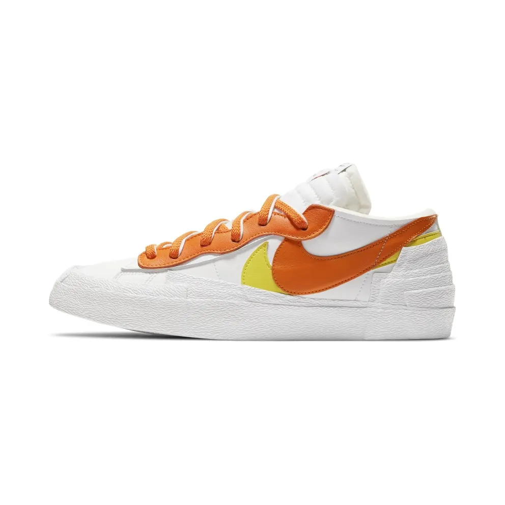 Nike x sacai Blazer Low Magma Orange (2021) – “White / Magma Orange / White” (DD1877-100)