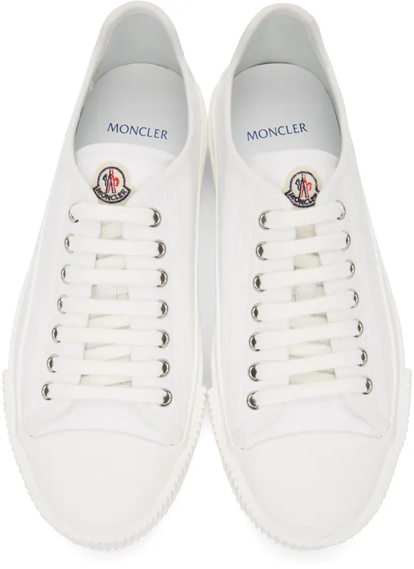 Moncler White Glissiere Sneakers (4M738 – 40 – 07504)