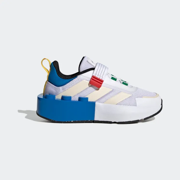 adidas x LEGO® Tech RNR met Elastische Veters en Klittenband Cloud White / Wonder White / Shock Blue (HP5878)