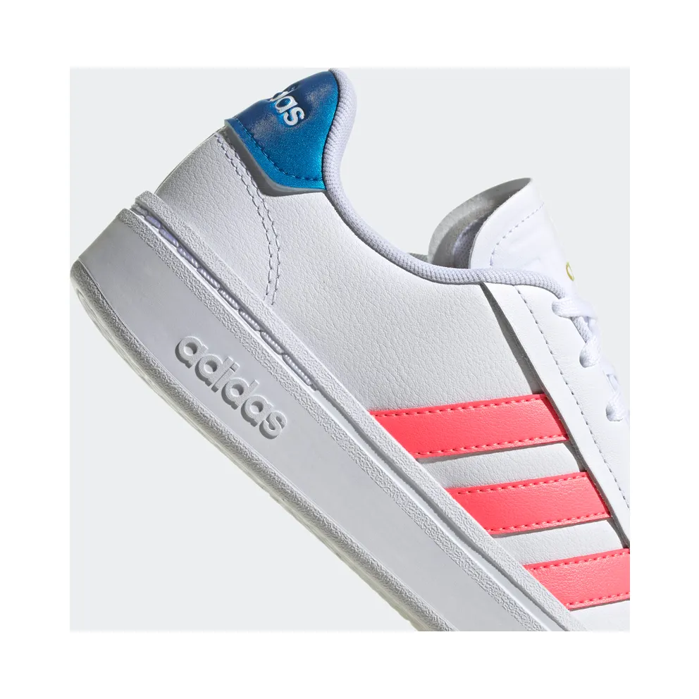Adidas Grand Court Alpha Cloud White / Acid Red / Blue Rush Met (GY8030)