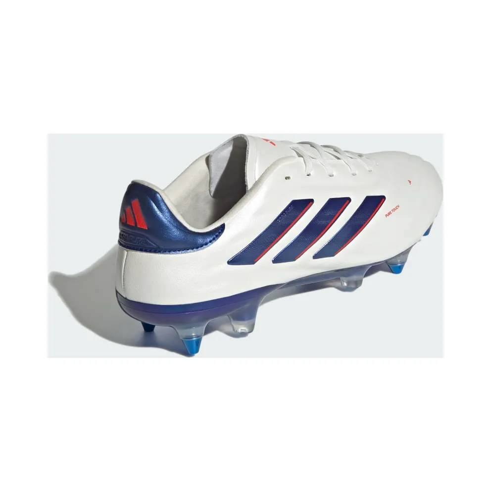 adidas Copa Pure 2 Elite Soft Ground Boots “Cloud White / Lucid Blue / Solar Red” (IG8694)