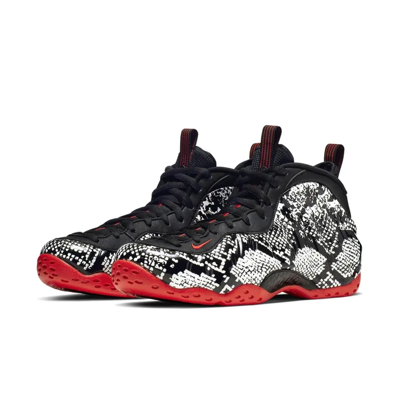 Nike Air Foamposite One Albino Snakeskin Sail/Habanero Red-Black (314996-101)