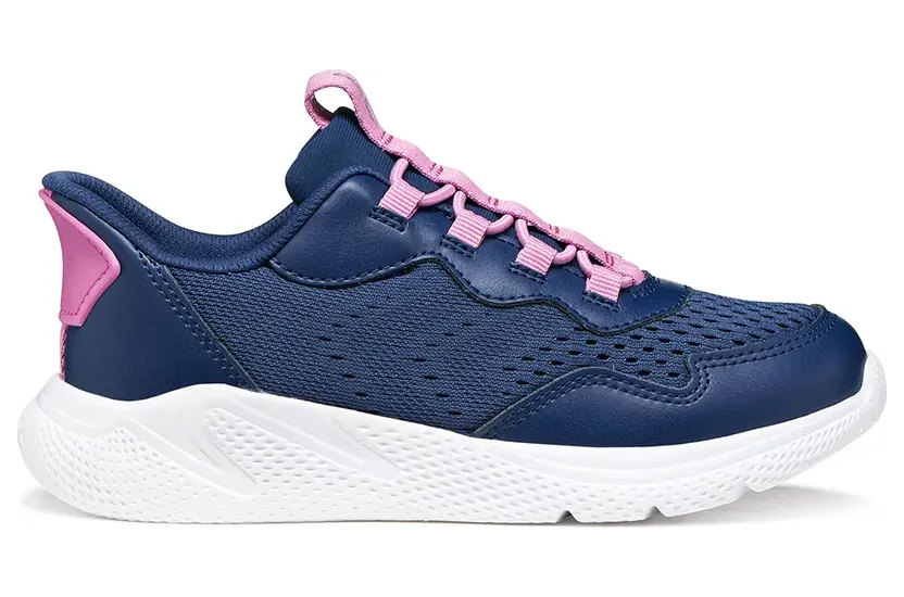 Geox sneaker Koningsblauw/Donkerroze (J65NTA01454-C4R8F)