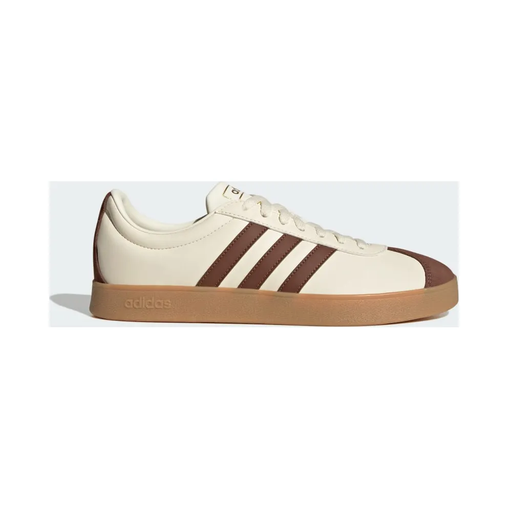 Adidas VL Court 2.0 Shoes Cream White / Preloved Brown / Gum (ID6016)