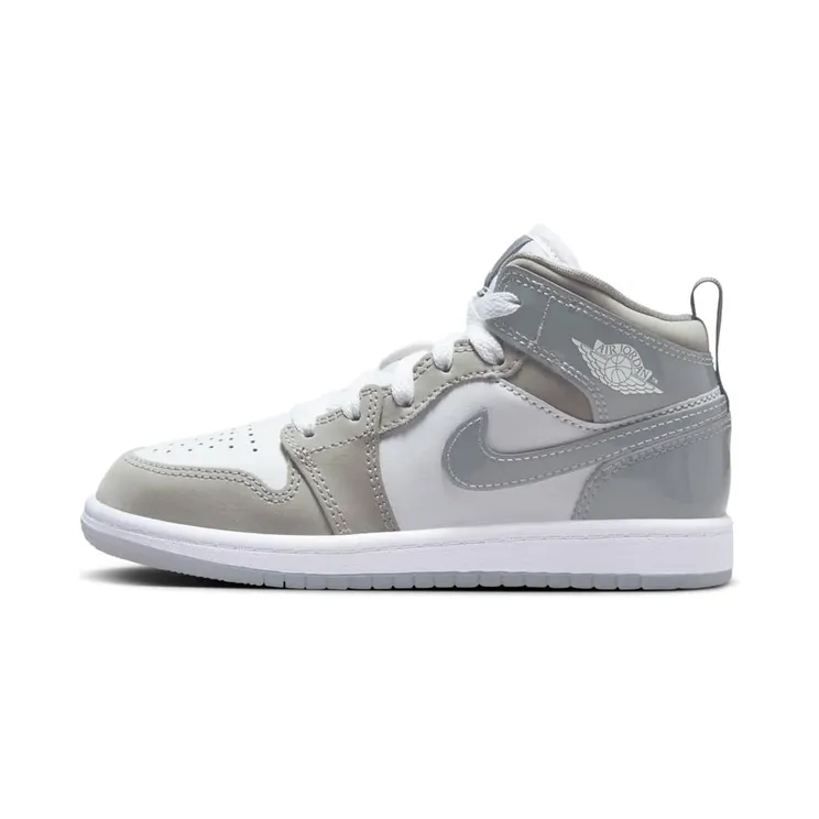 Air Jordan 1 Mid SE PS “White Medium Grey Cool Grey” (HF3194-100)