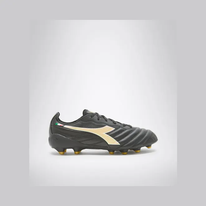 Diadora Brasil Elite2 Tech Made in Italy LPX FG Black Gold (101.178799 C0893)