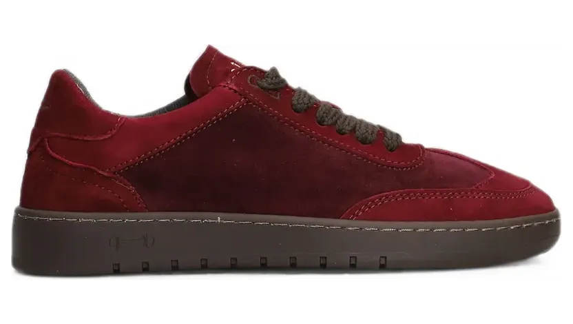 Piumha Studio lace-up suede “Red” (PHD009)