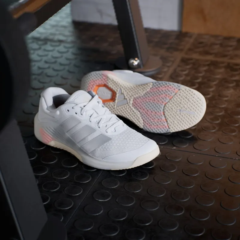 Adidas Dropset 4 Power Training Cloud White / Silver Metallic / Lucid Orange (JR4666)