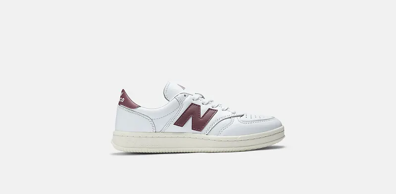 NEW BALANCE T500 “White / Washed Burgundy” (CT500LPB)