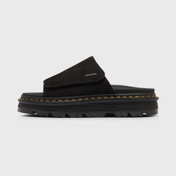 Dr.Martens Zebzag Slide Black Eh Suede Brown