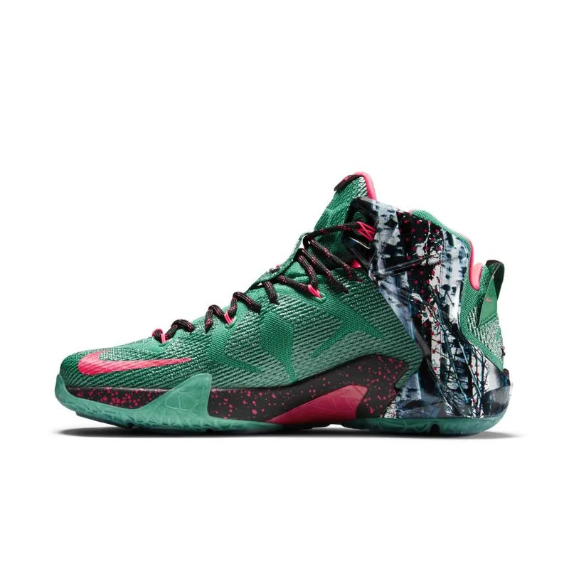 Nike LeBron 12 Akron Birch Emerald Green/Hyper Punch-Dark Emerald (707558-363)
