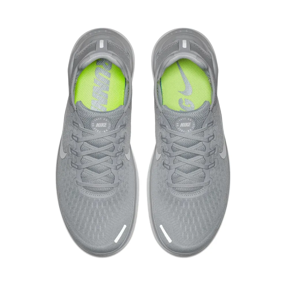 Nike Free RN 2018 Wolf Grey Wolf Grey/White White Volt (942836-003)