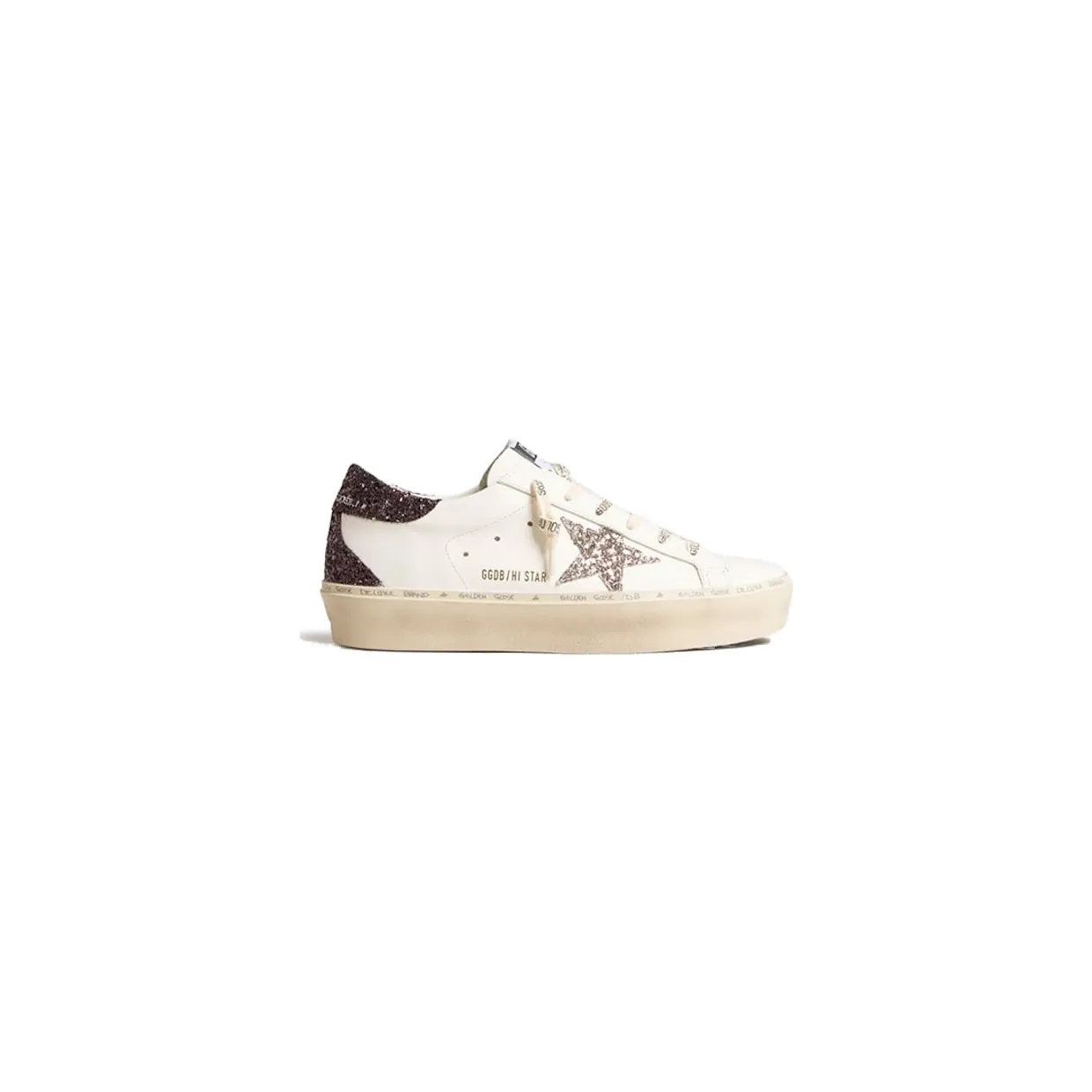 Golden Goose Hi-Star White Silver Grey Glitter (GWF00119-F006203-11934)