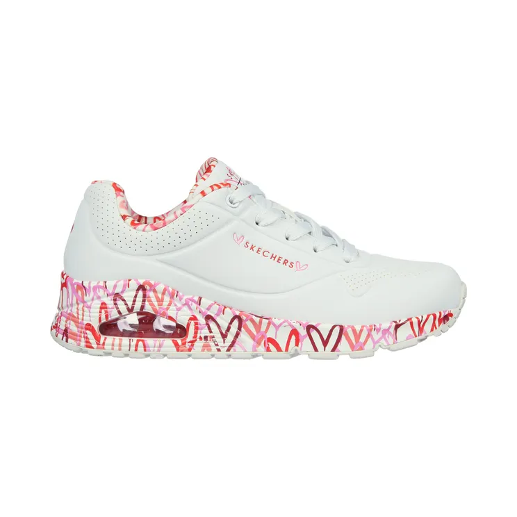 Skechers x JGoldcrown: Uno Loving Love “White / Red / Pink (155506 Wrpk)” (155506WRPK)