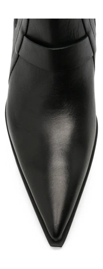 Rick Owens Wedge-heel Pointed-toe “Black” (RU02F4805 LOO 09) (2)