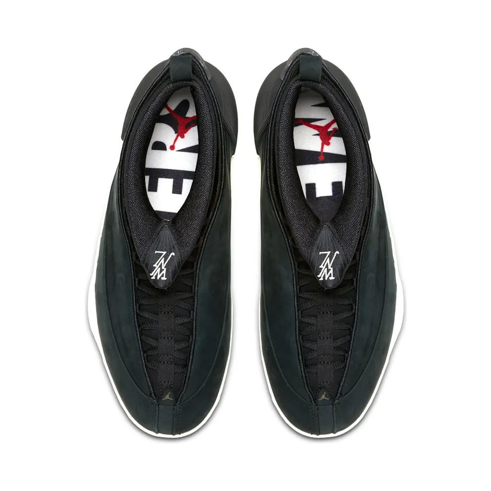 Jordan 15 Retro PSNY Black Suede Black/Black-Sail-Black (921194-011)