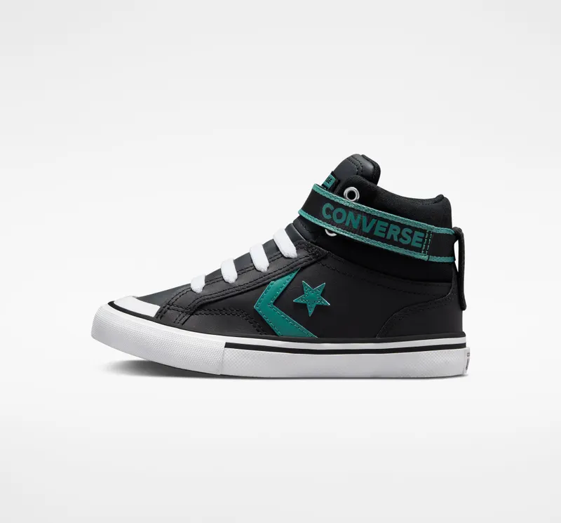Converse Pro Blaze Strap Easy-On Varsity Club Black/algae Coast/White (373216C)