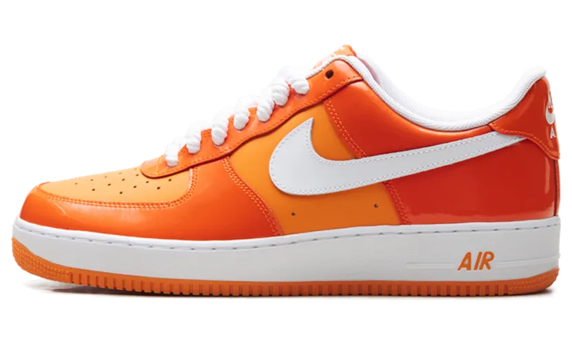 Nike Air Force 1 Low ’07 “Orange White Patent” (HV9405-800)
