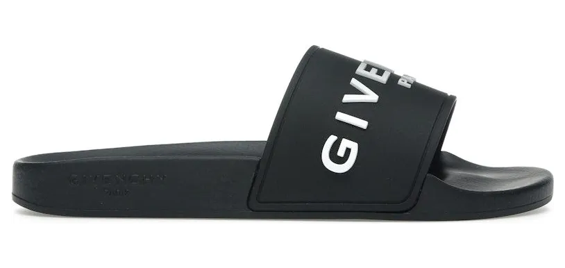 Givenchy Paris Slide Sandals Black (BH301TH1DB-001)