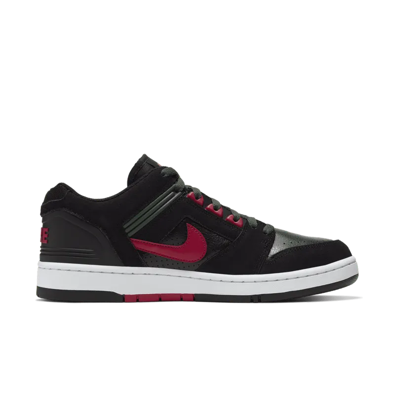 Nike SB Air Force 2 Low Black Gucci Black/Deep Forest-Gym Red (AO0300-002)