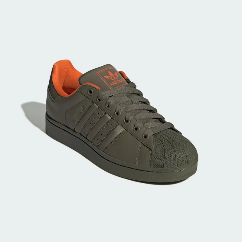 Adidas Superstar II Olive Strata / Olive Strata / Orange (JI0096)