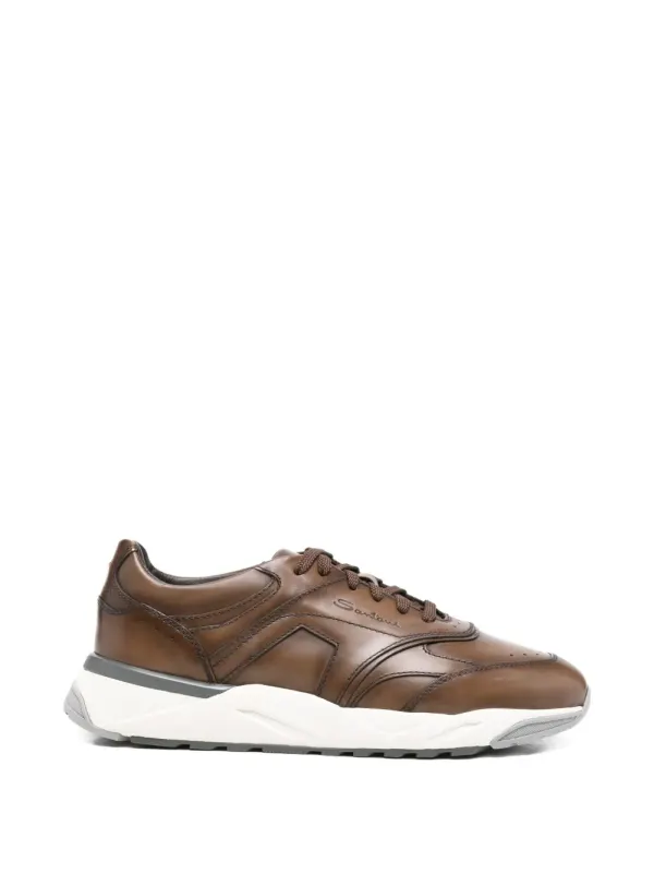 Santoni mit Kontrasteinsatz – Brown (MBIM22112BGRTAIBT21)