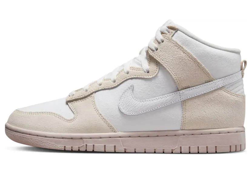 Nike Dunk High Retro PRM “Cracked Leather Swoosh” (DV0822-100)