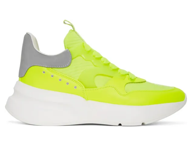 Alexander McQueen Yellow Leather Sneakers (610818W4LY3)