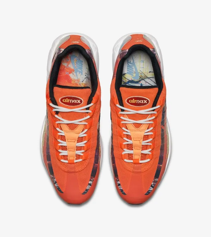 Nike Air Max 95 Dave White Fox Cayenne/Team Maroon-Neutral Grey (872640-600)