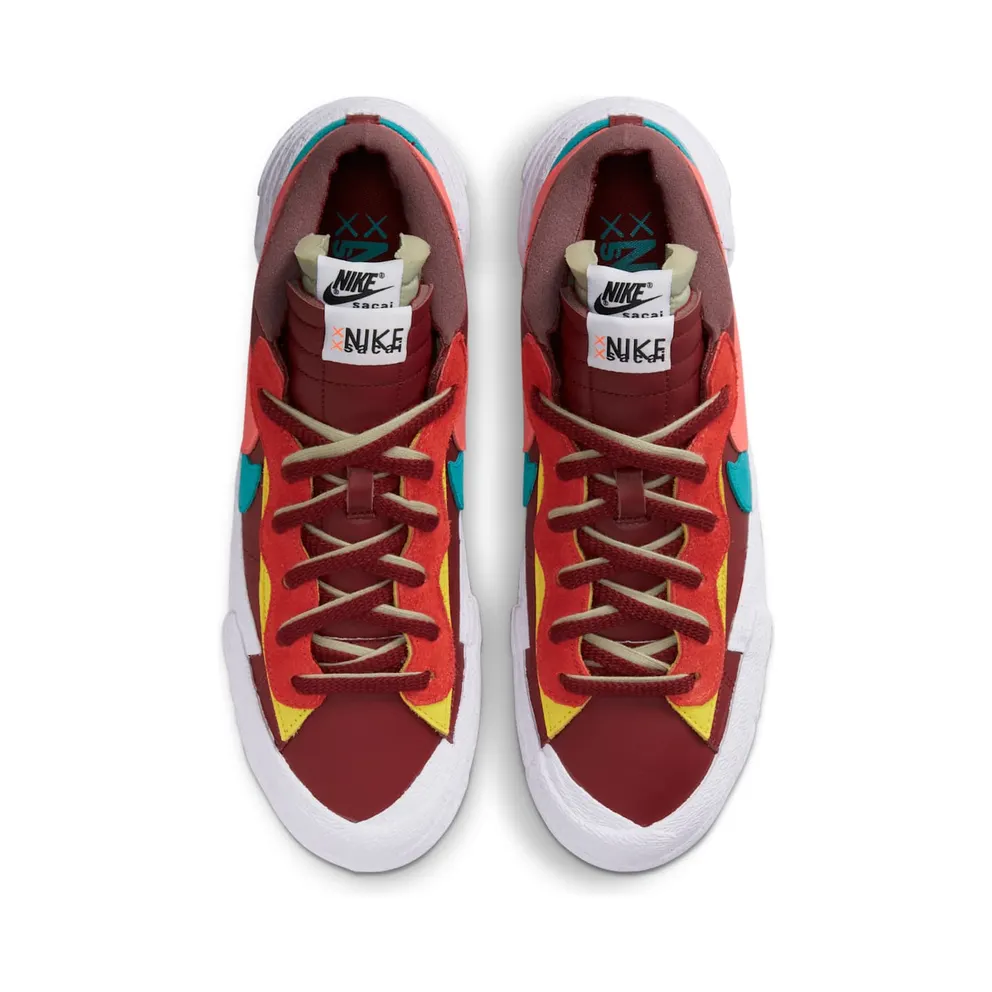 Nike Blazer Low sacai KAWS Red – “Red / Orange / Pink / Blue” (DM7901-600)