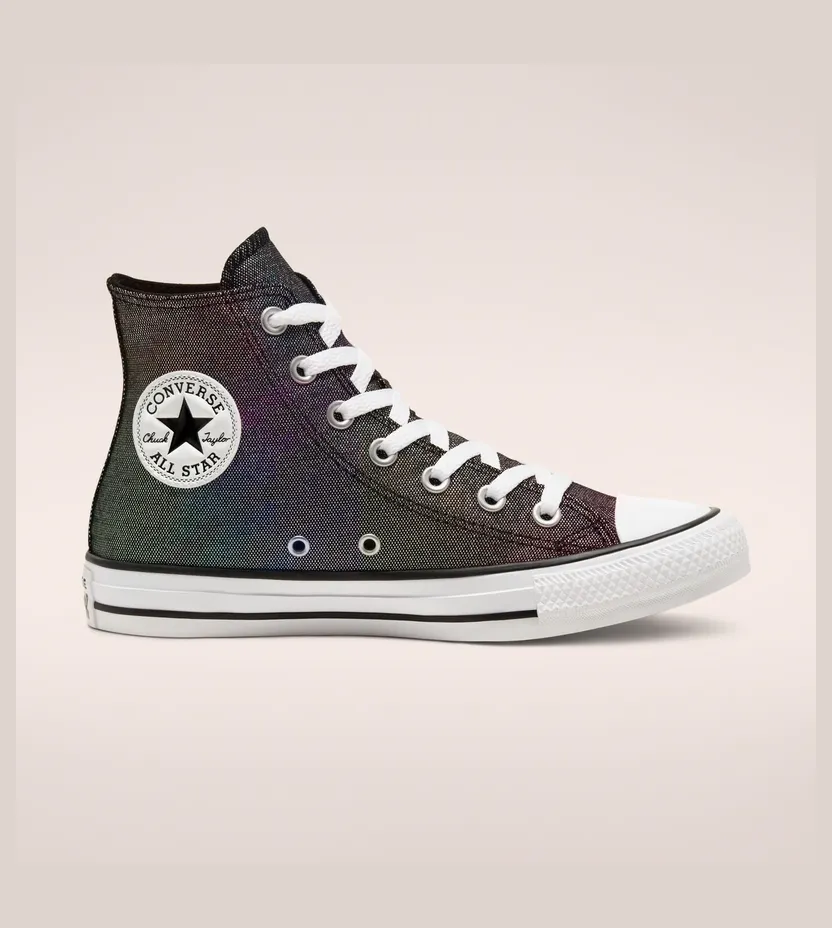 Converse Industrial Glam Chuck Taylor All Star High Top Silver/black/white (568585C)