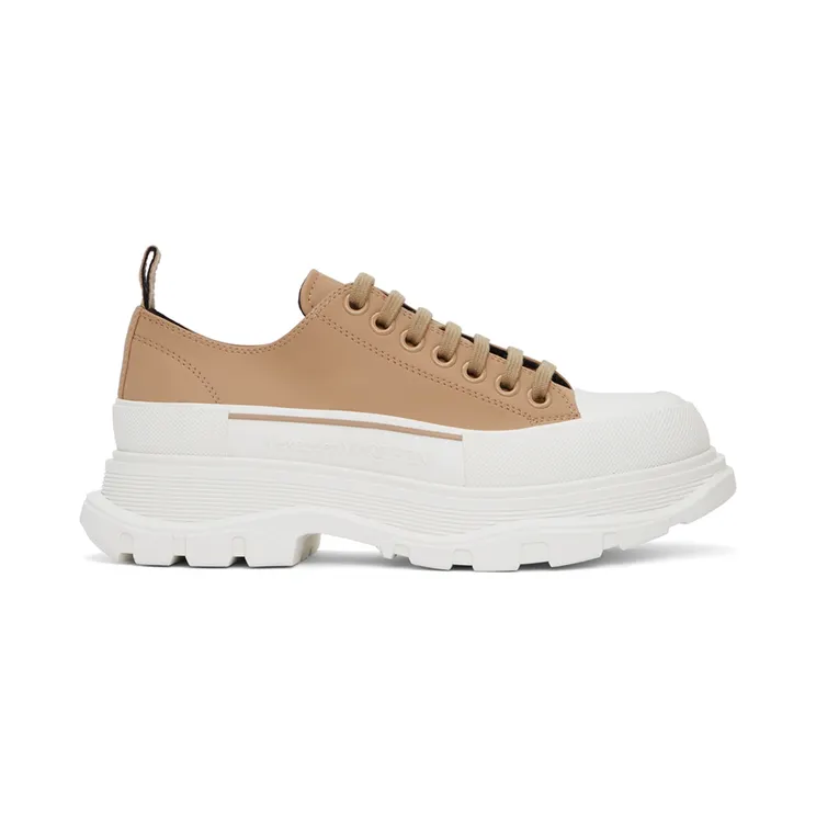 Alexander McQueen Brown Tread Slick Low Sneakers (682418W4RJ4)