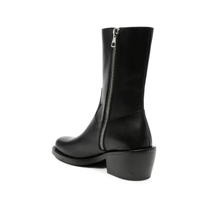 Dries Van Noten Western-style Leather “Black” (0105 021718 900)