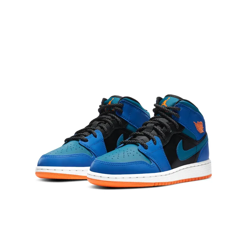 Air Jordan 1 Mid Racer Blue (GS) (2020) (554725-440)